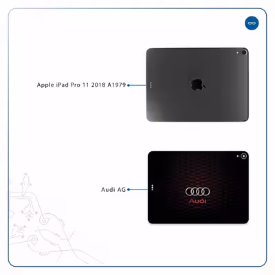 برچسب پوششی ماهوت مدل Audi AG مناسب برای تبلت اپل iPad Pro 11 2018 A1979