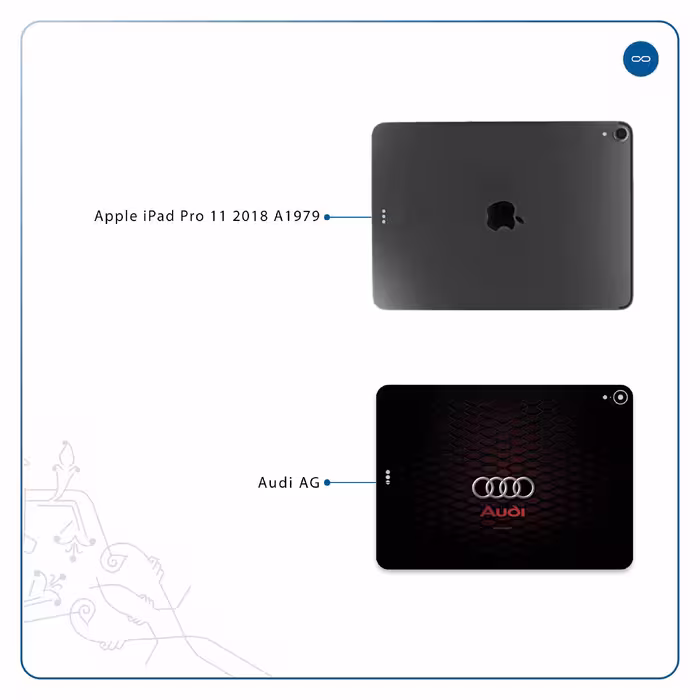 برچسب پوششی ماهوت مدل Audi AG مناسب برای تبلت اپل iPad Pro 11 2018 A1979