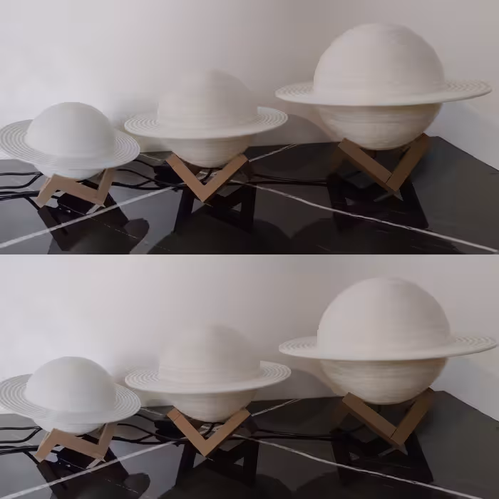 آباژور رومیزی مدل سیاره زحل S6