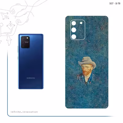 برچسب پوششی ماهوت مدل Self portrait with a gray felt hat مناسب برای گوشی موبایل سامسونگ Galaxy S10 Lite