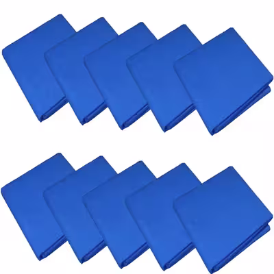 ملحفه مدل سوزنی کد P132BLUE40 سایز 200x80  بسته 10 عددی