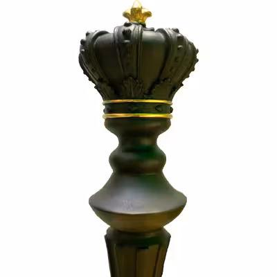 تندیس سپاس مدل شاه شطرنج رنگ مشکی