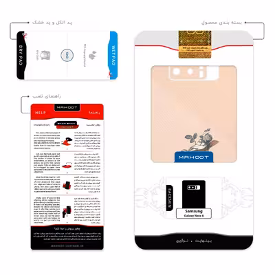 برچسب پوششی ماهوت مدل Collage of surreal Portrait of Women 2 مناسب برای گوشی موبایل سامسونگ Galaxy Note 8