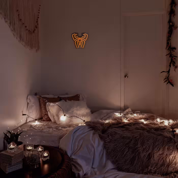 چراغ دیواری نئون دیزاین مدل Spider-BL_ORG