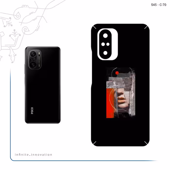 برچسب پوششی ماهوت مدل Collage of Mouth مناسب برای گوشی موبایل شیائومی Poco F3 5G