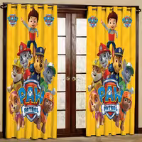 پرده مدل سگ های نگهبان مخمل پانچی کد 374 سایز 200x140 سانتی متر