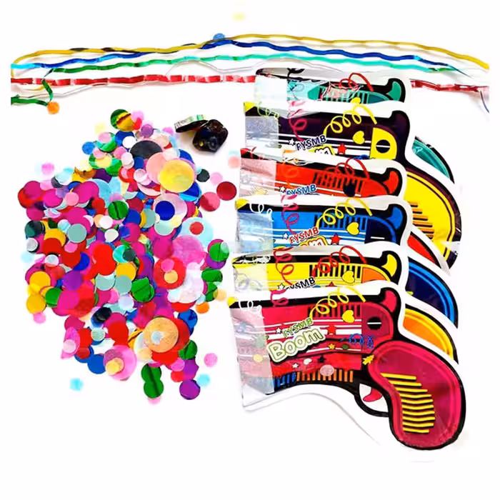 ابزار مهمانی مدل تفنگ شادی مجموعه 5 عددی