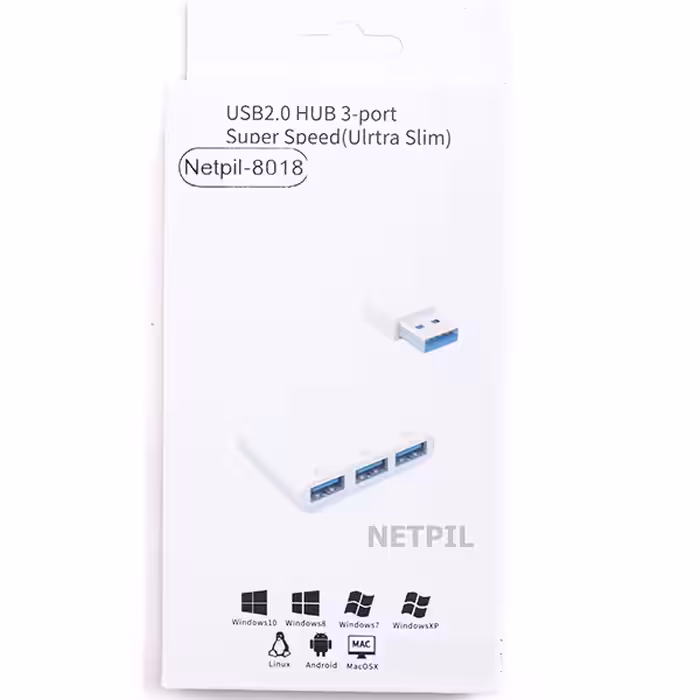 هاب 3 پورت USB 2.0 نت پیل مدل 8018