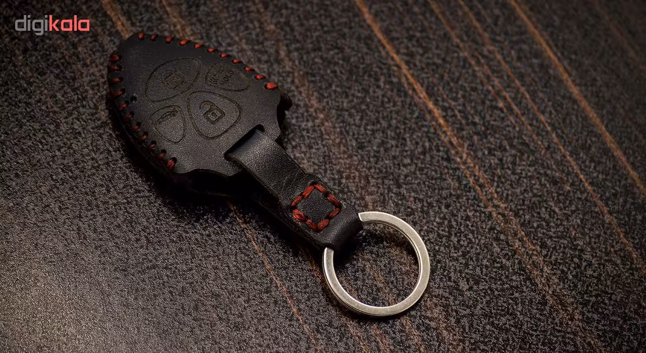 جاسوئیچی خودرو چرم طبیعی عرضه کالا کد ct-461 مناسب برای تویوتا کمری کرولا 4 دکمه