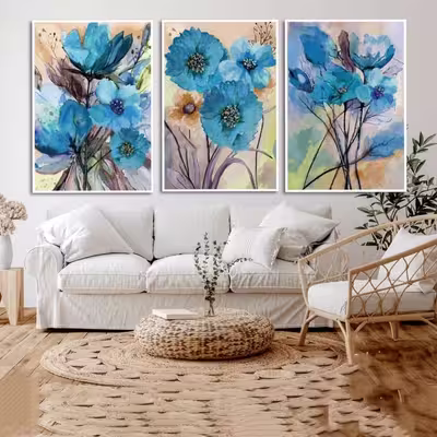 تابلو مدل دکوراتیو کد 4071 مجموعه 3 عددی