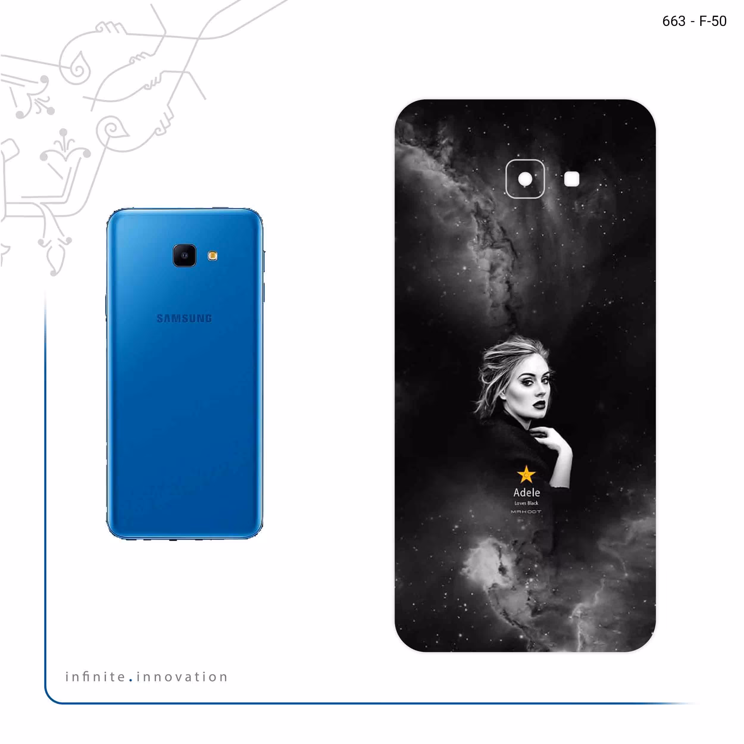 برچسب پوششی ماهوت مدل Adele مناسب برای گوشی موبایل سامسونگ Galaxy J4 Core