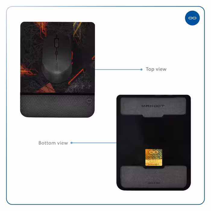 ماوس پد ماهوت مدل SML- Porsche-Logo