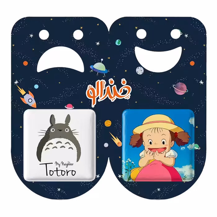 پیکسل خندالو مدل انیمه توتورو Totoro کد 45444545 مجموعه 2 عددی