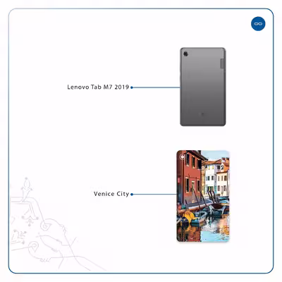 برچسب پوششی ماهوت مدل Venice City مناسب برای تبلت لنوو Tab M7 2019