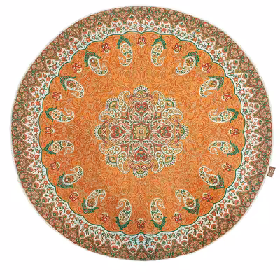 رومیزی ترمه صفائی مدل دایره کد 16.na