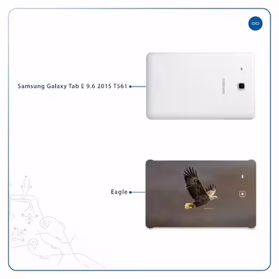برچسب پوششی ماهوت مدل Eagle مناسب برای تبلت سامسونگ Galaxy Tab E 9.6 2015 T561