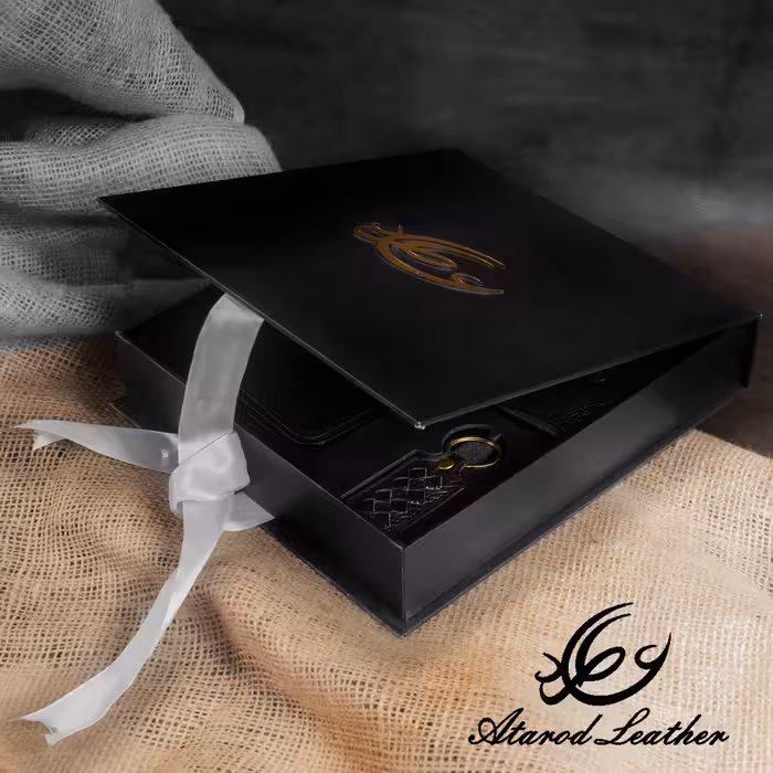 ست هدیه چرم عطارد مدل چرم طبیعی کد A37