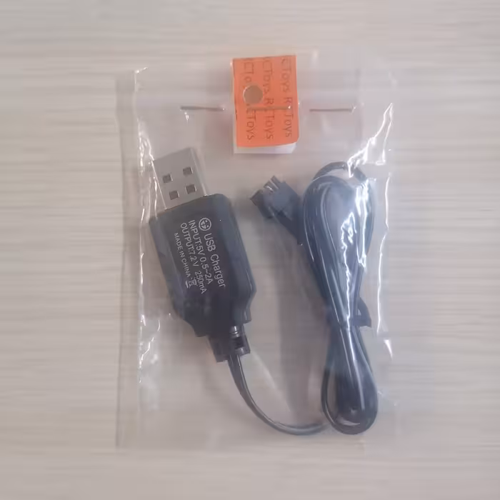 شارژر باتری ماشین کنترلی مدل 7.2V_USB_SM به همراه سوکت SM دو پین