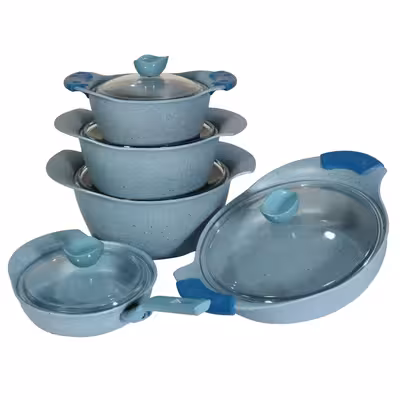 سرویس پخت و پز 10 پارچه دلفینو مدل دوروگرانیت