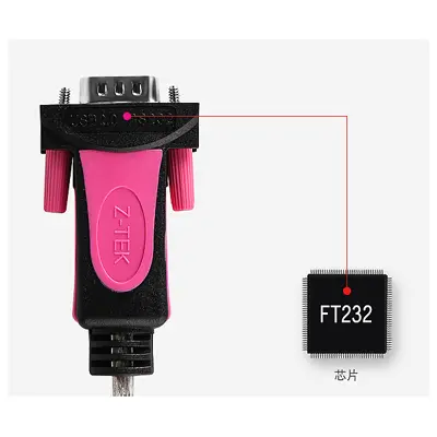 کابل USB به سریال RS232 زد-تک مدل ZE731  طول 0.5 متر