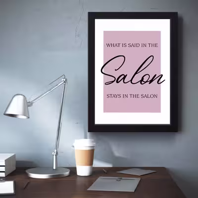 تابلو مدل مینیمال Salon کد S0612-b