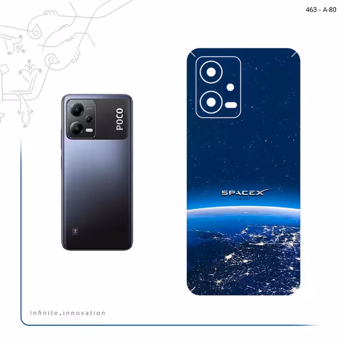 برچسب پوششی ماهوت مدل Space X مناسب برای گوشی موبایل شیائومی Poco X5