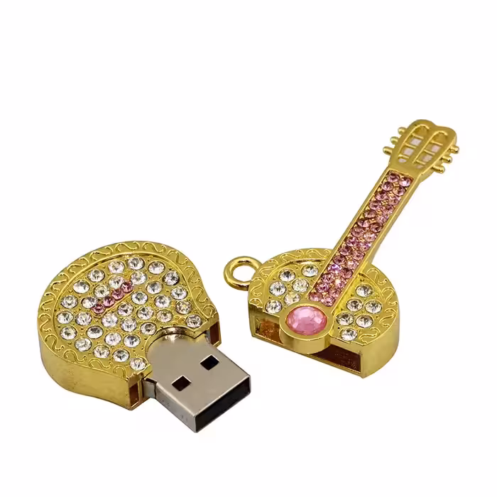 فلش مموری پرلیت یو اس بی مدل گیتار کد W-71 ظرفیت 16 گیگابایت