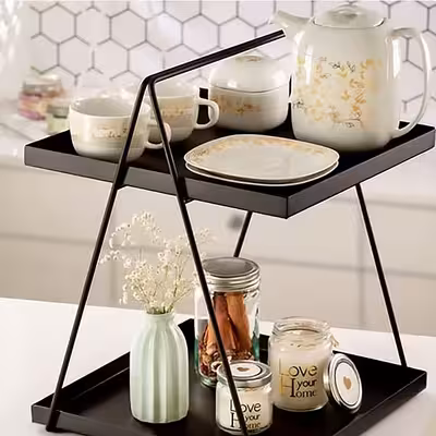 استند پذیرایی لوکسینه مدل دو طبقه