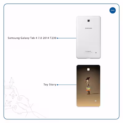برچسب پوششی ماهوت مدل Toy Story مناسب برای تبلت سامسونگ Galaxy Tab 4 7.0 2014 T230