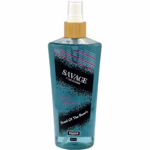 بادی اسپلش مردانه رودیر مدل SAVAGE حجم 250 میلی لیتر