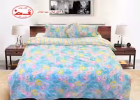 لحاف یک نفره گل گلی