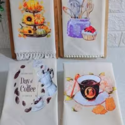 دستمال طرحدار ریشه دار