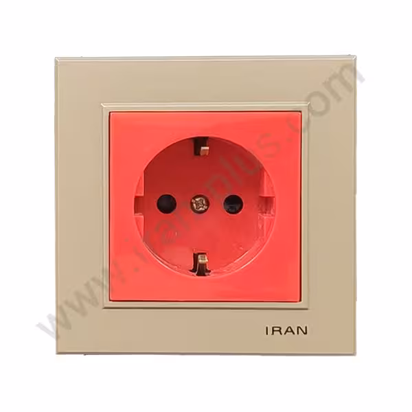 پریز ارت محافظ دار ups مدل برلیان رنگی بژ