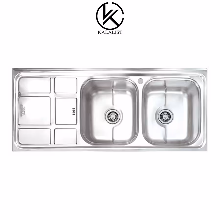 سینک ظرفشویی روکار برند نگین الماس مدل SA52