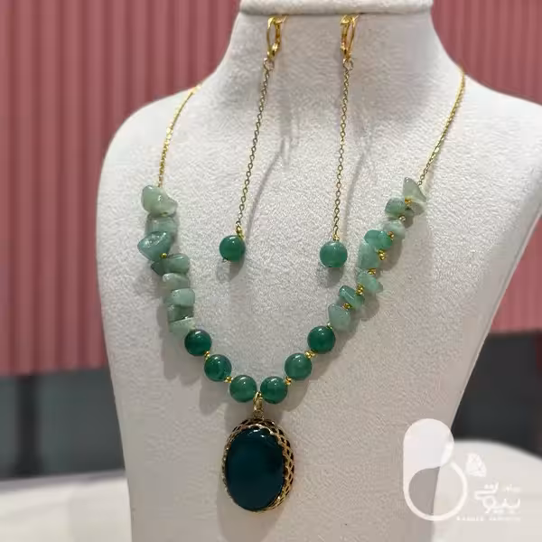 ست سنگ طبیعی طرح طلا