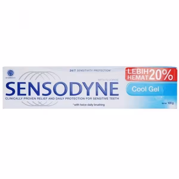 خمیر دندان سنسوداین مدل Cool Gel مناسب استفاده روزانه حجم 100گرم ساخت اندونزی