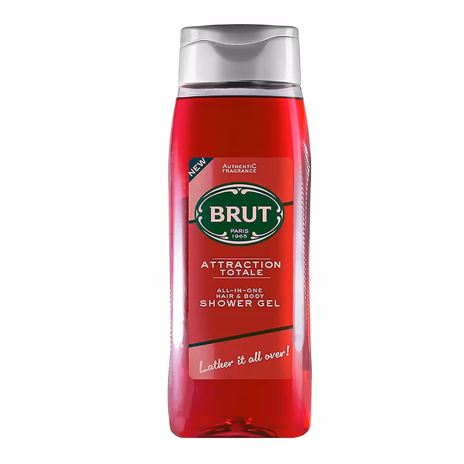 شامپو مردانه سر و بدن بروت مدل اترکشن توتال حجم 500 میلی‌لیتر Brut, All-In-One Hair & Body Shower Gel, Attraction Totale