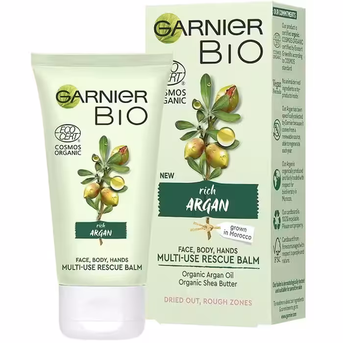 بالم مرطوب و نرم کننده روغن آرگان گارنیر اصل | هیدراته کننده و مغذی پوست خشک بدن | 50 میل