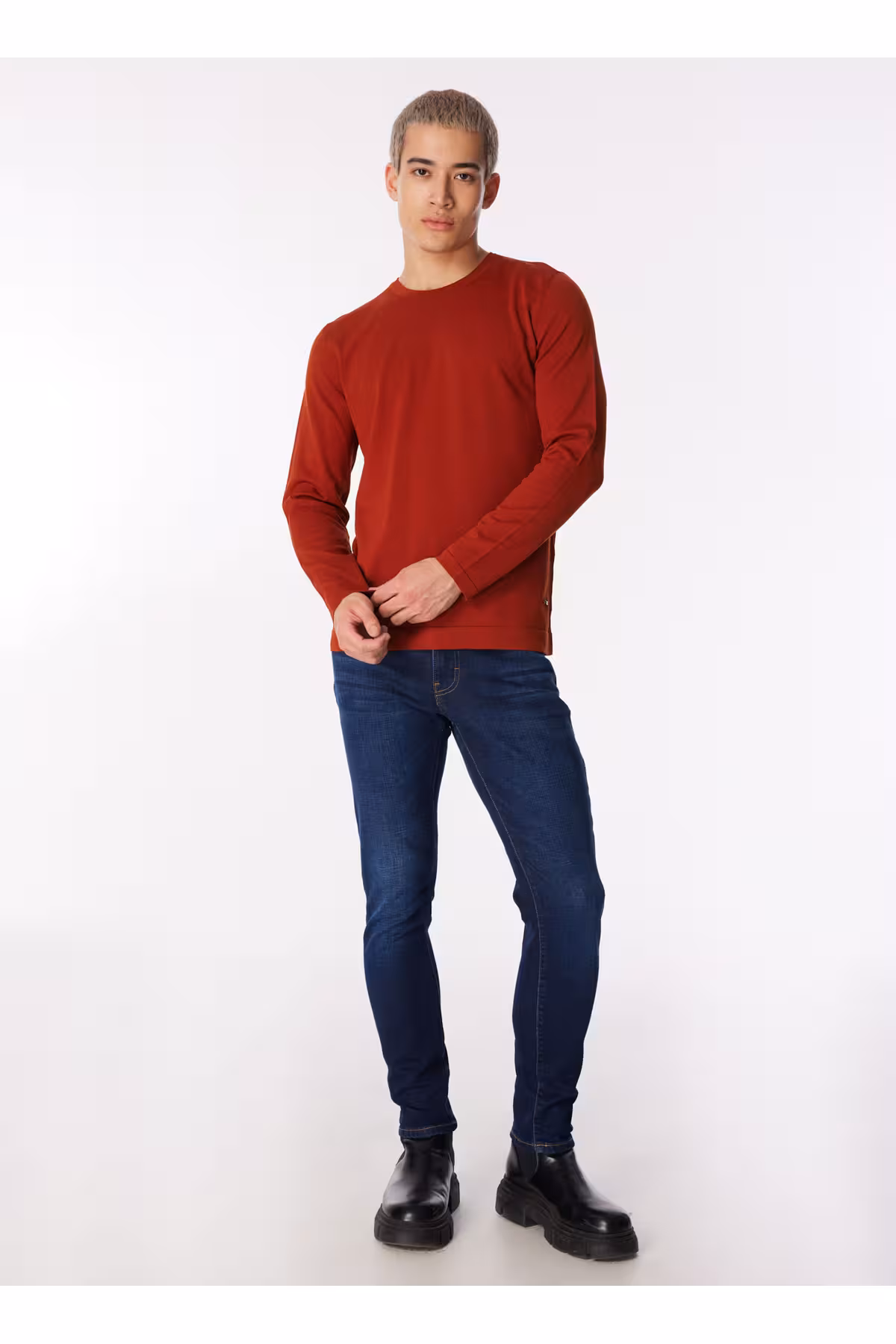 شلوار جین مردانه جک تام میانه آبی کمر باریک مردان 242 LCM Lee Cooper