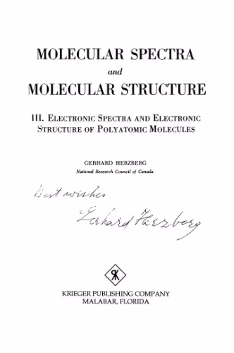 خرید و دانلود نسخه کامل کتاب Molecular Spectra and Molecular Structure III - Electronic Spectra and Electronic Structure of Polyatomic Molecules
