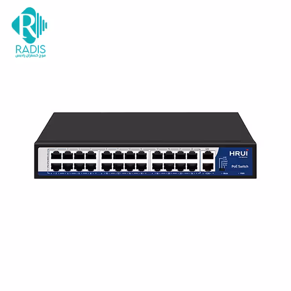سوییچ شبکه 24 پورت HRUI مدل HR902-AF-242G-300