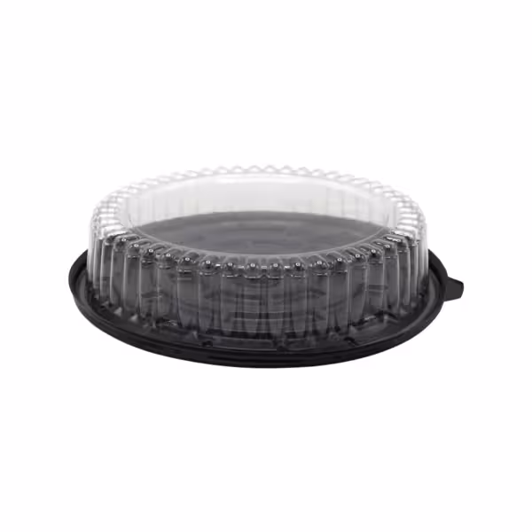 ظرف حمل کیک طلقی شفاف لبه کوتاه
