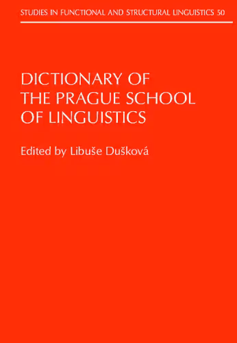 خرید و دانلود نسخه کامل کتاب Dictionary of the Prague School of Linguistics