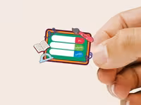 طرح برچسب لایه باز نام و نام خانوادگی دانش آموز | گرافیک با طعم تربچه