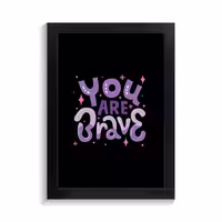 تابلو تایپوگرافی طرح brave کد PF-15050