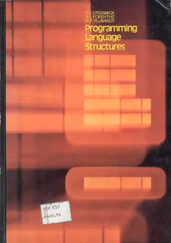 خرید و دانلود نسخه کامل کتاب Programming Language Structures