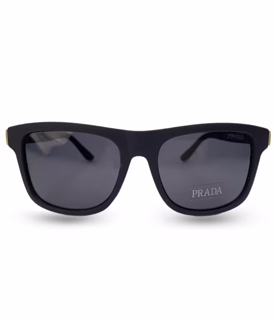 عینک آفتابی مردانه مشکی مربعی برند پرادا یووی400