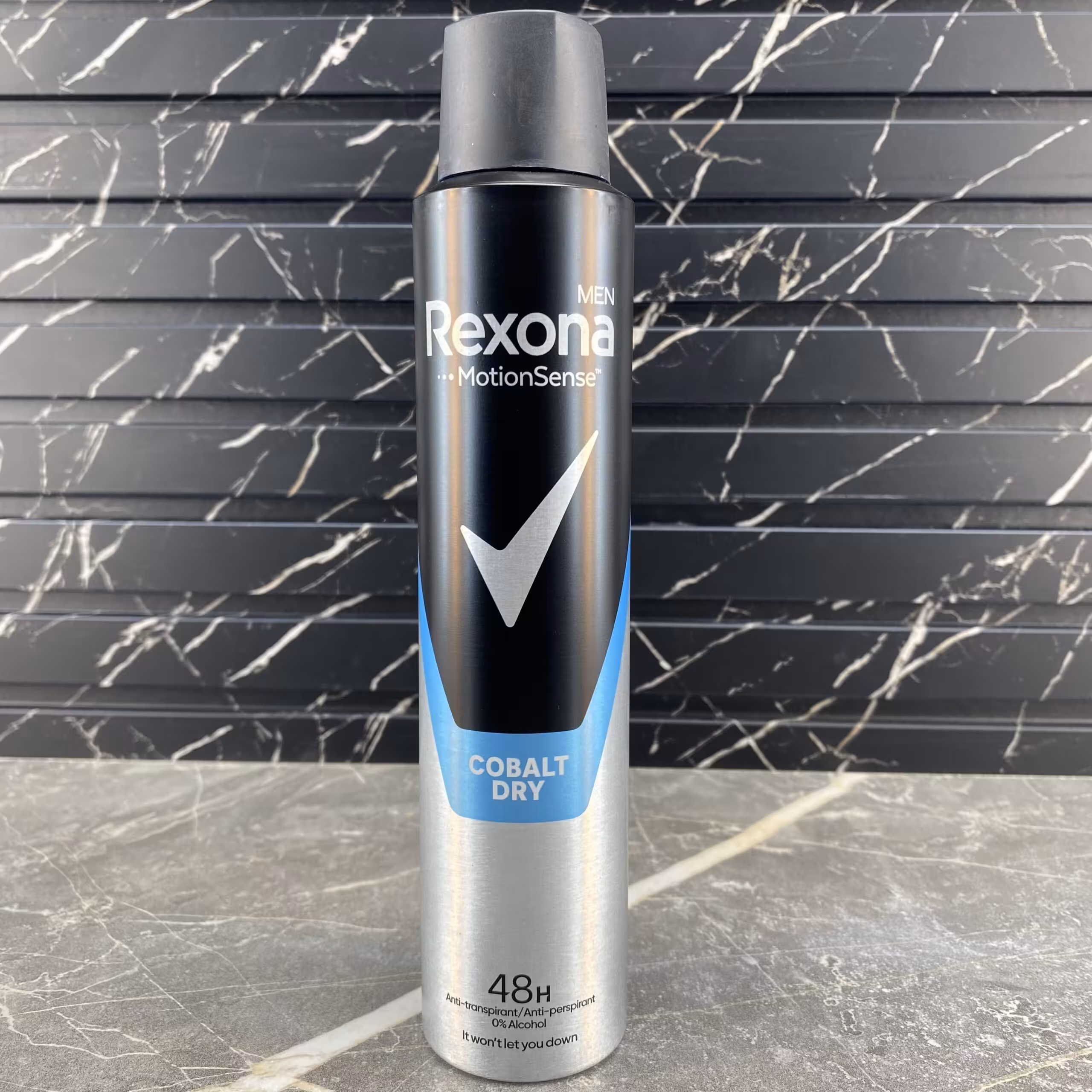 اسپری ضد تعریق مردانه رکسونا مدل Cobalt Dry ایتالیایی حجم 200میل