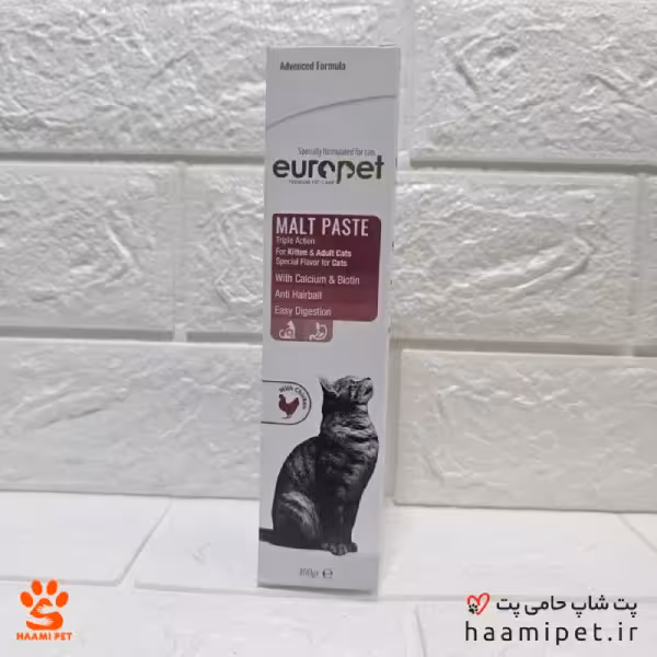 مالت گربه یوروپت با طعم مرغ 100گرم