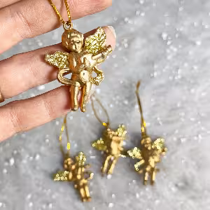 آویز فرشته طلایی 5 سانت کد 521